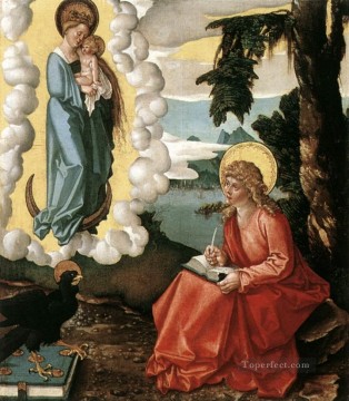  San Pintura - San Juan en Patmos, pintor renacentista Hans Baldung